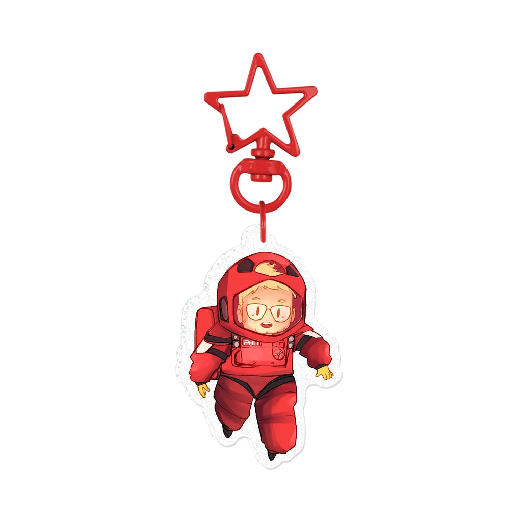 PHM Grace Space Walk Glitter Acrylic Keychain