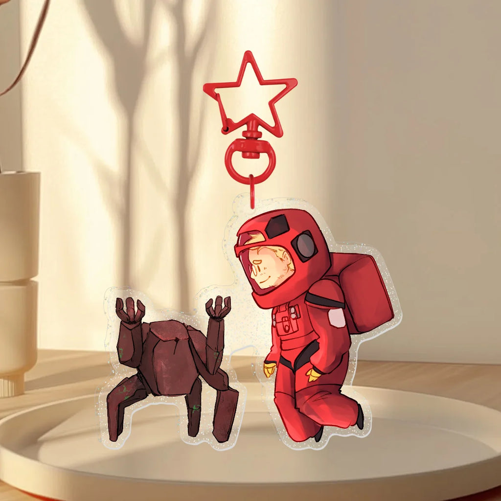 PHM Grace and Rocky Save the Stars! Glitter Acrylic Keychain