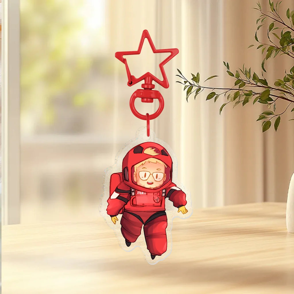 PHM Grace Space Walk Glitter Acrylic Keychain
