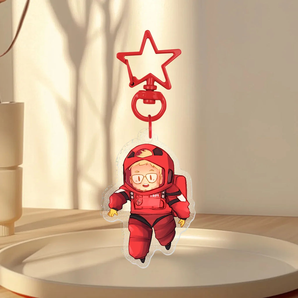 PHM Grace Space Walk Glitter Acrylic Keychain