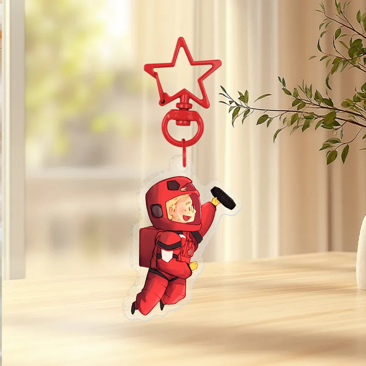 PHM Catch To Save The Stars Glitter Acrylic Keychain
