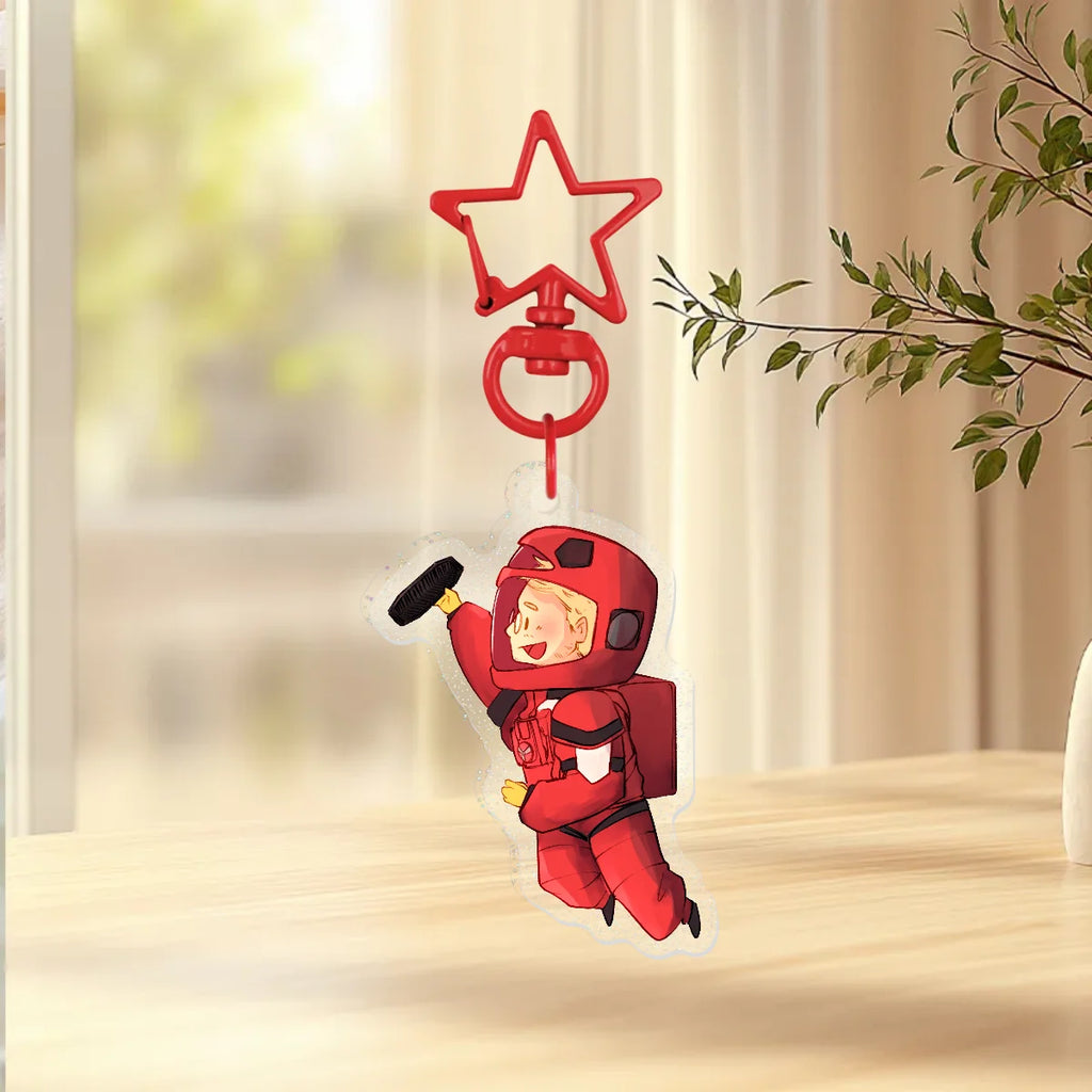 PHM Catch To Save The Stars Glitter Acrylic Keychain